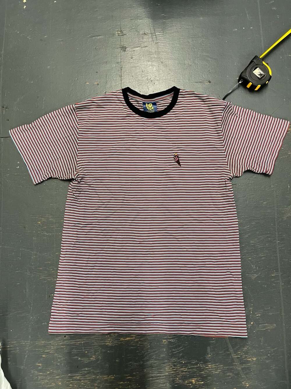 ICE CREAM by Billionaire Boys Club Embroidered Ice Cream Cone Striped T-Shirt